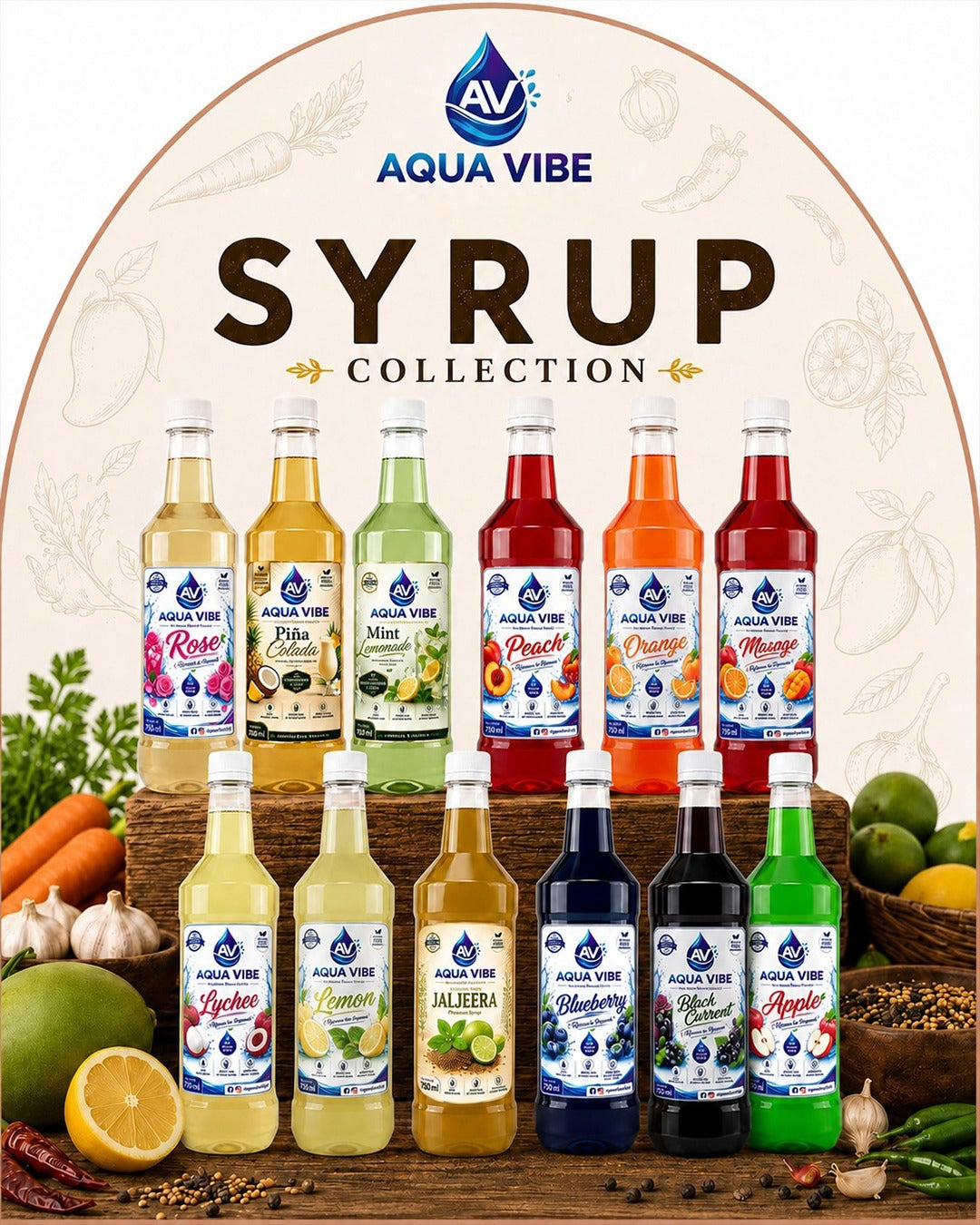 Aqua Vibe Syrups