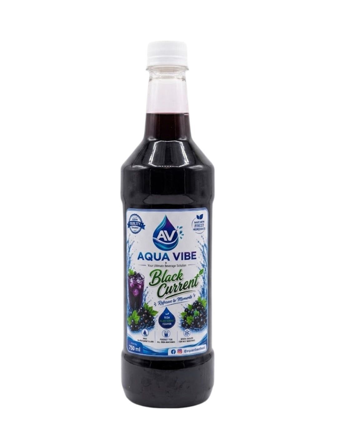 Aqua Vibe Black Current Syrup (750ml)