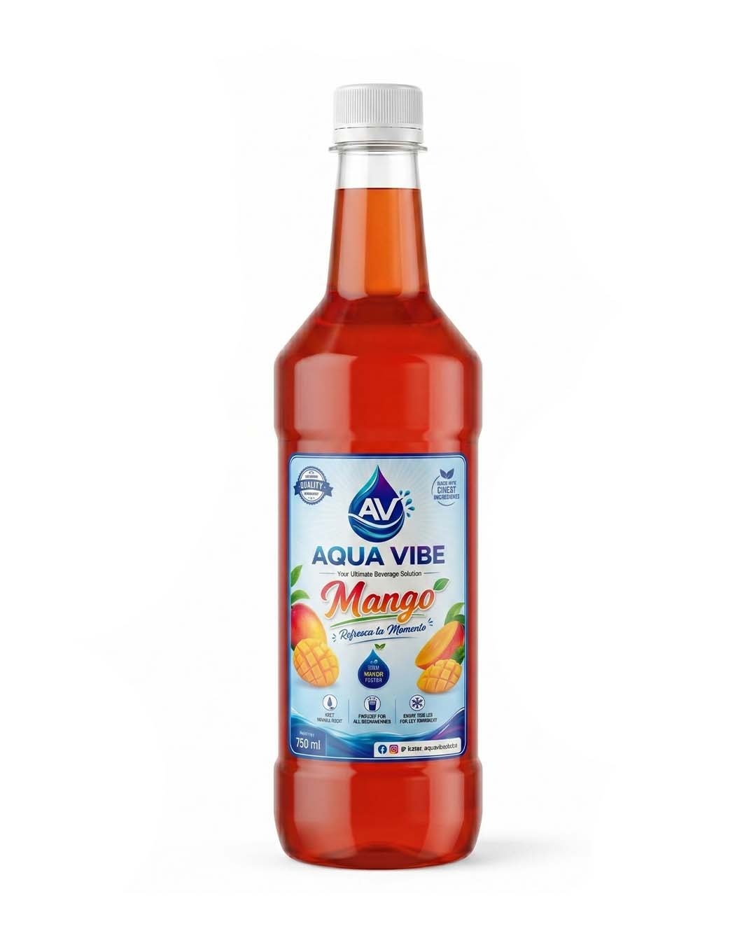 Aqua Vibe Mango Syrup (750ml)