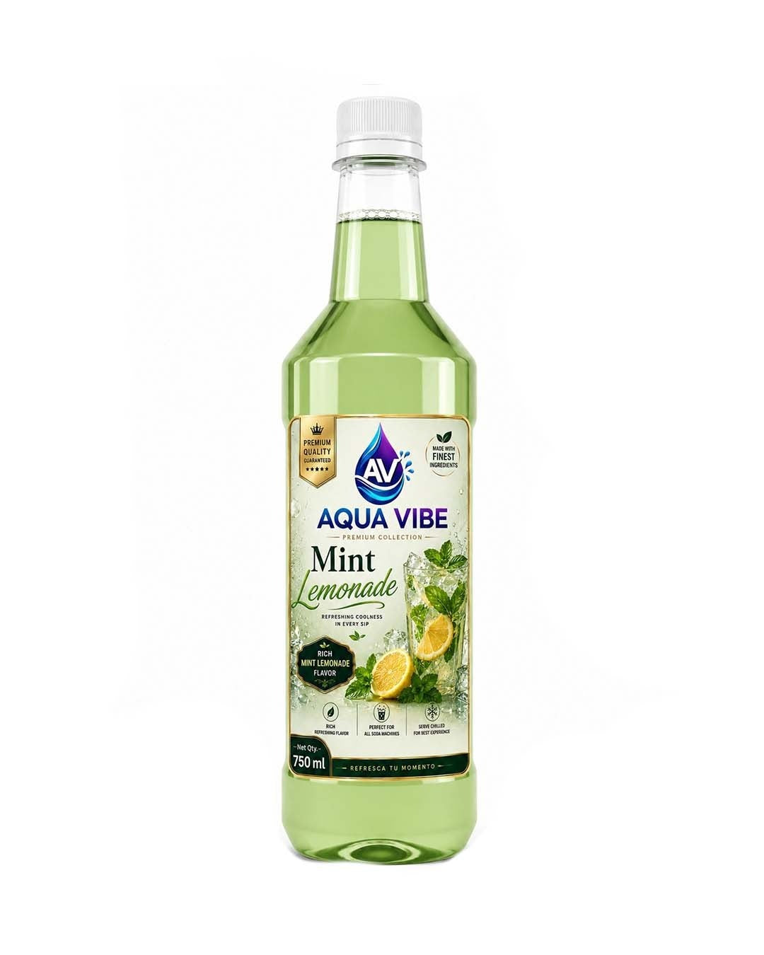 Aqua Vibe Mint Lemonade Syrup (750ml)